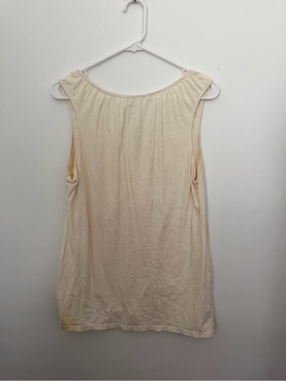 Motherhood Maternity Nursing cream sleeveless relaxed fit blouse shirt